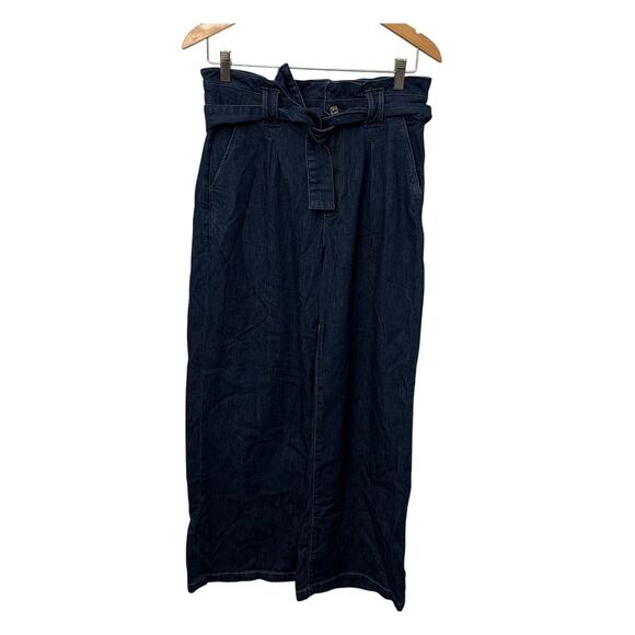 Paige Harper Jeans Womens Size 32 High Waist Wide Leg Dark Blue - Picture 1 of 14